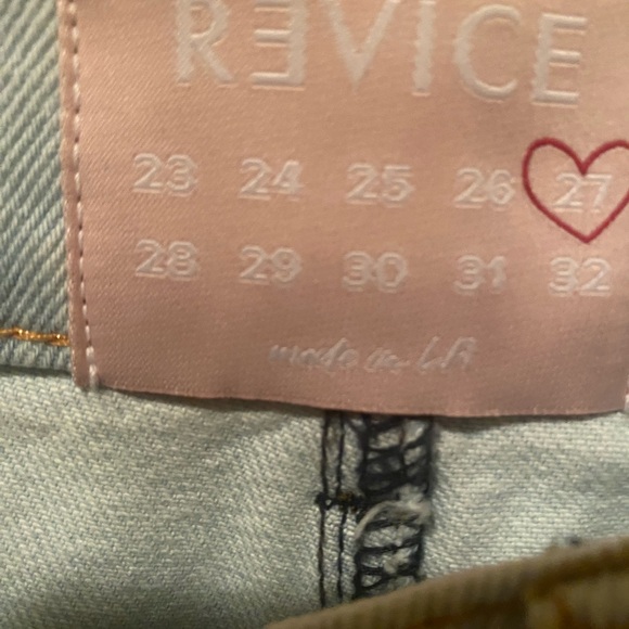 REVICE Two-Tone Blue Jeans-Size 27 - Picture 4 of 6